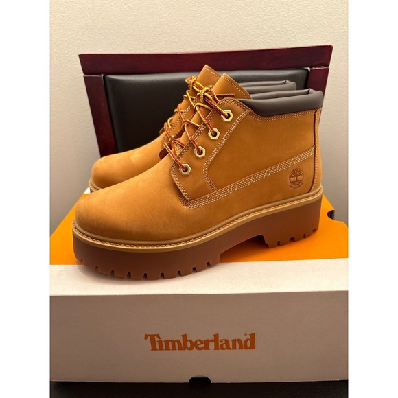 Timberland Shoes - New Timberland Stone Street Mid Waterproof Chukka Wheat Nubuck Boots Women 8
